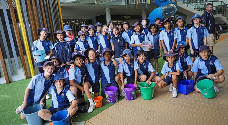 The Big Water Walk supporting Caritas Australia, year 6 FIAT team 